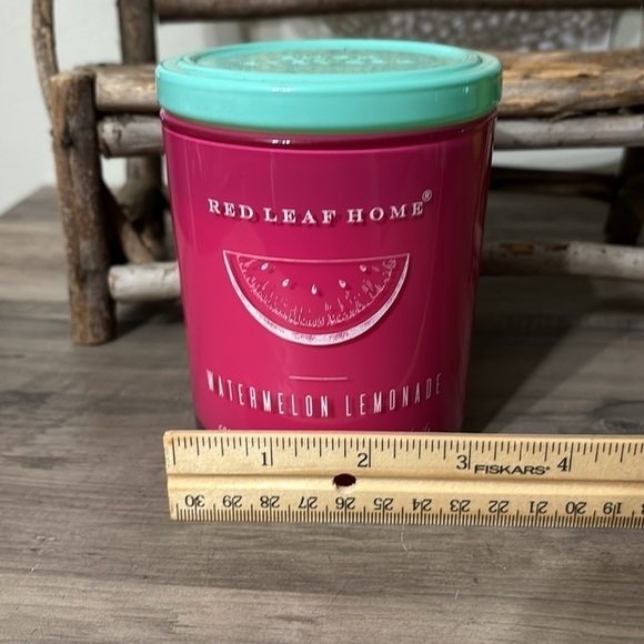 NWOT RED LEAF HOME WATERMELON LEMONADE 11 OZ JAR CANDLE - Picture 10 of 10